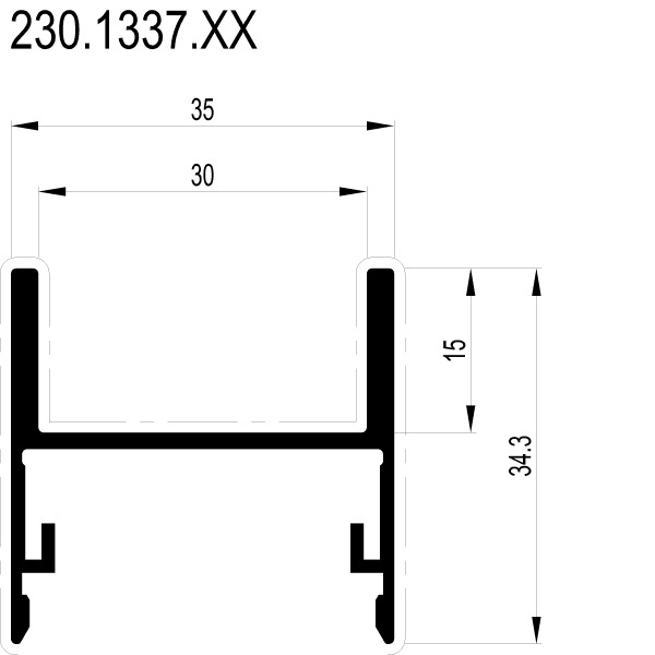 [230.1337] Маскування дренажних отворів 35x34.5 мм Reynaers