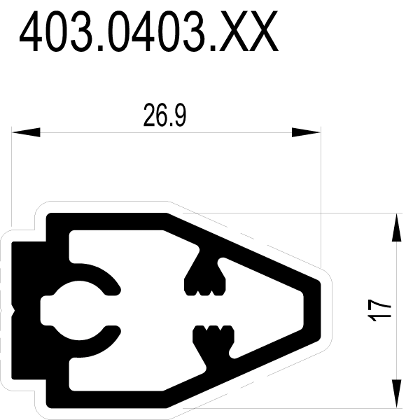 [403.0403] GEORGIAN BAR FOR FRAME 10.5 мм Reynaers