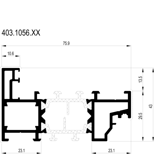 [403.1056] CHANGEOVER PROFILE Reynaers