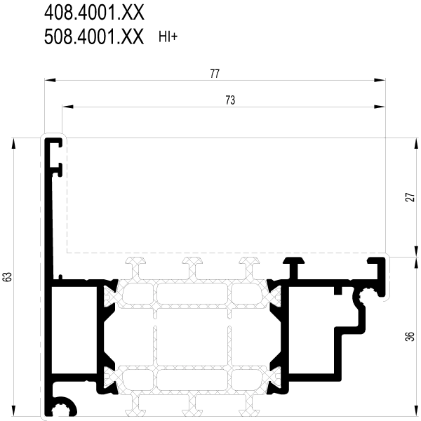 [408.4001] CHANGEOVER PROFILE Reynaers