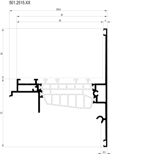 [501.2515] Подвійний стулковий профіль Reynaers