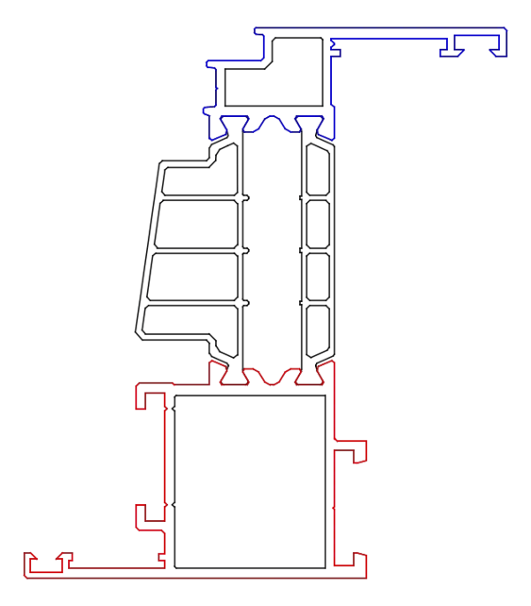 [K528702] Стулка віконна 53,5 мм Aluprof