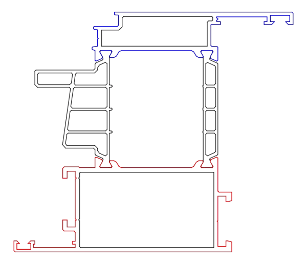 [K528738] Стулка дверна 78 мм Aluprof