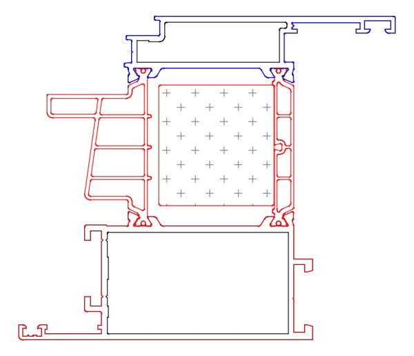 [K830044] Стулка дверна 78 мм (AERO) Aluprof