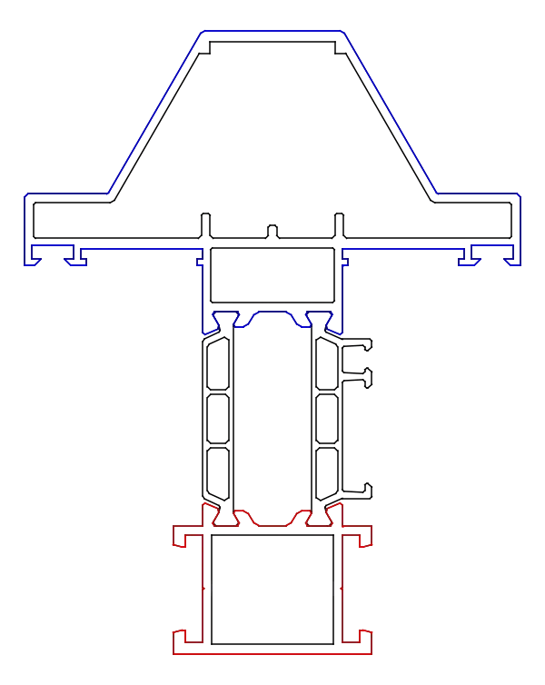 [K520566] Імпост реконструкційний 83,5 мм Aluprof
