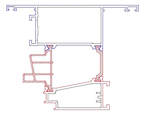 [K520464] Стулка віконна 42 мм Aluprof
