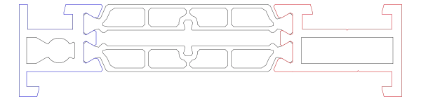 [K530076] Імпост 18,5 мм Aluprof