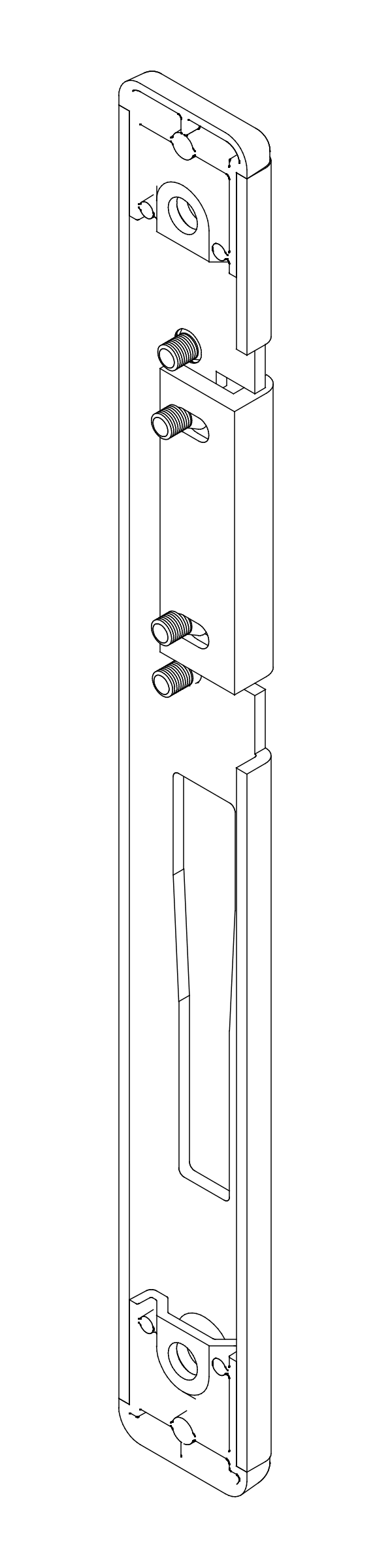[80009262] ROMB - Запірна планка під електрозацеп, права Aluprof