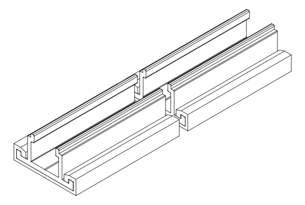 [80135322] Крепіжний комплект, довгий (L=460 мм) Aluprof