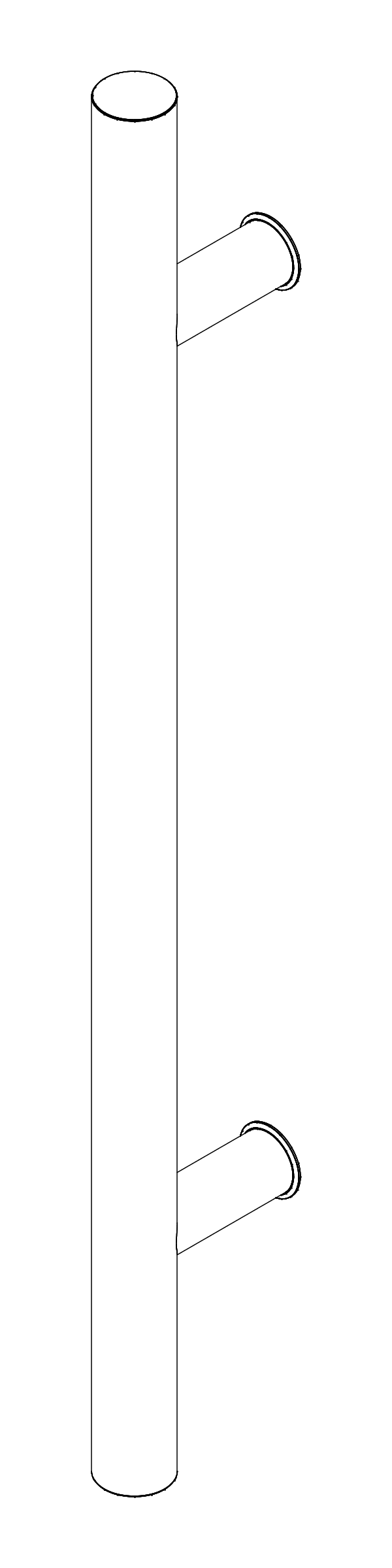 [8030179] WALA - Ручка-антаба P10, одностороння, L=1400 мм (INOX) Aluprof
