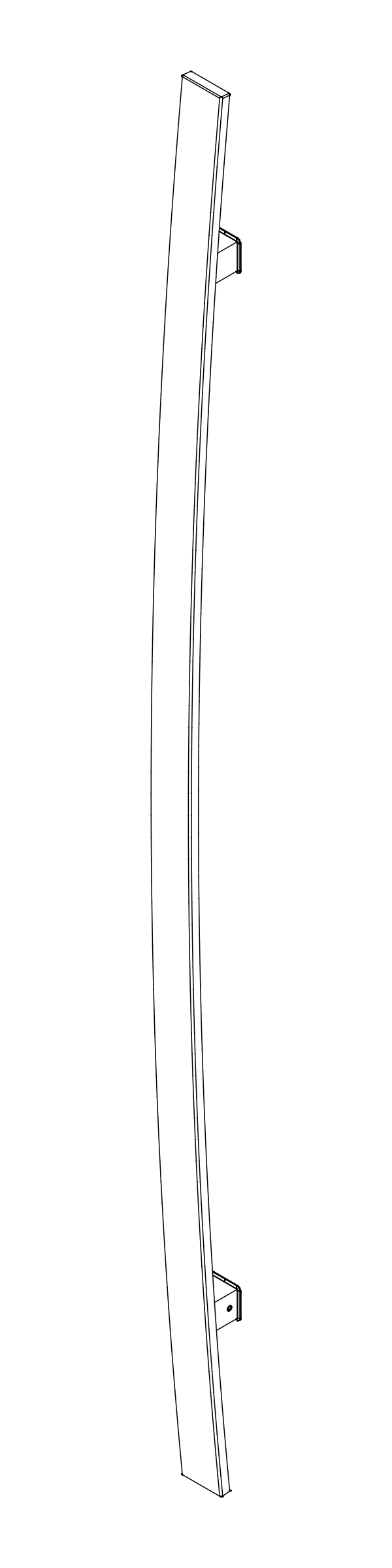 [8030365] WALA - Ручка-антаба Q10B (10x40), одностороння, L=1200 мм (INOX) Aluprof