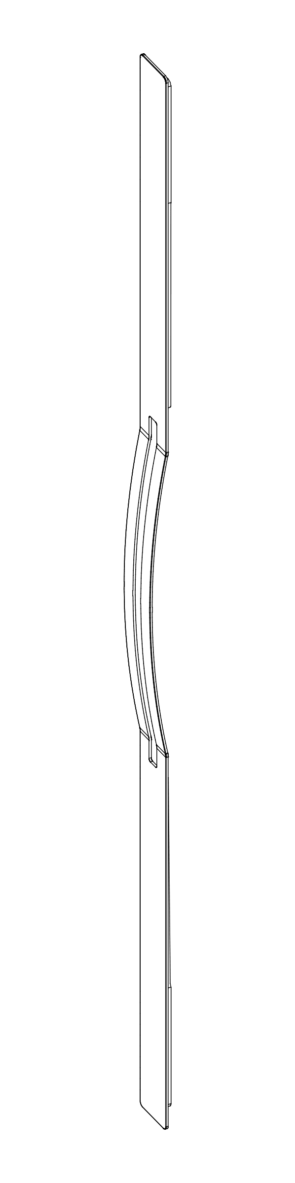 [8030384] WALA - Ручка-антаба PS-W, одностороння, L=2400 мм (INOX) Aluprof