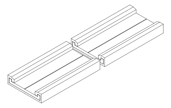 [80135327] Крепіжний комплект, довгий (L=460 мм) Aluprof