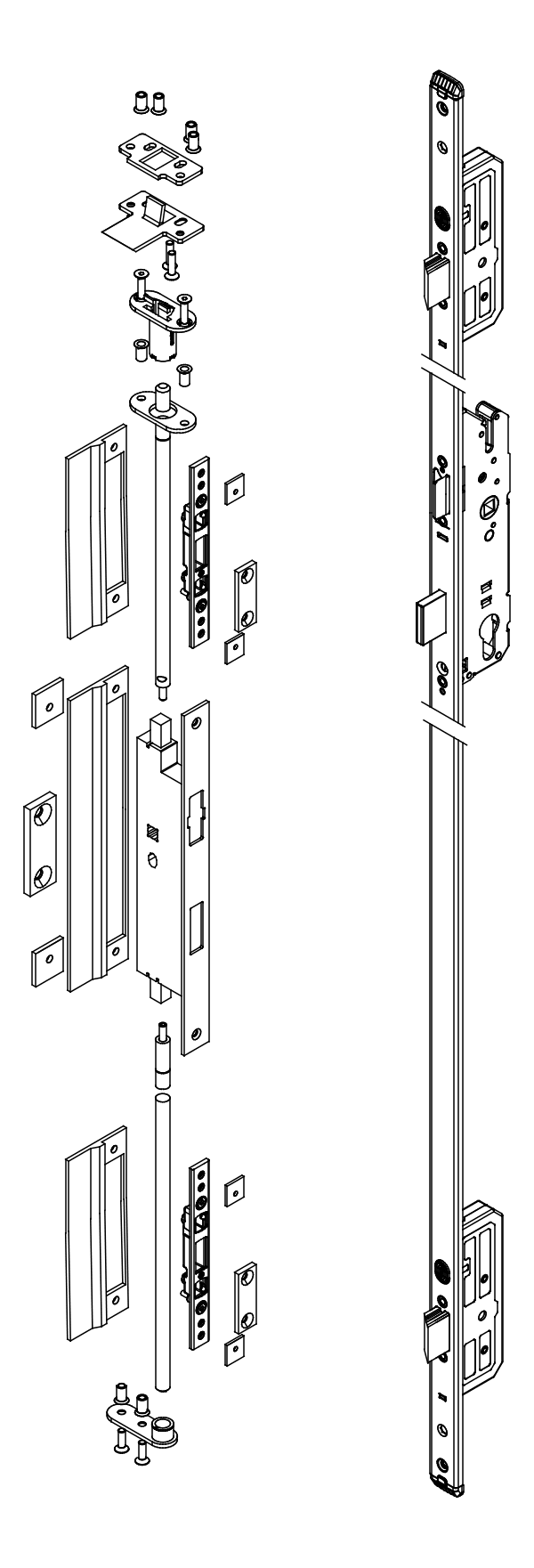 [80534710] ESCO - Евакуаційний комплект SysteQ-м-15 (1990 мм) - функція E, лівий/правий Aluprof