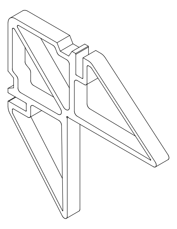 [80124253] Кутник 41,9x9 мм Aluprof