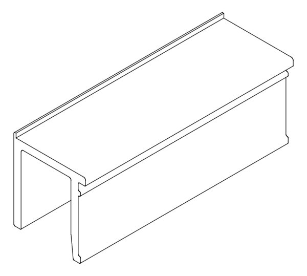 [80453070] Підкладка на замок 100x34,5 мм Aluprof