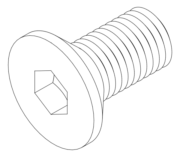 [80371260] Гвинт M6x12 мм Aluprof
