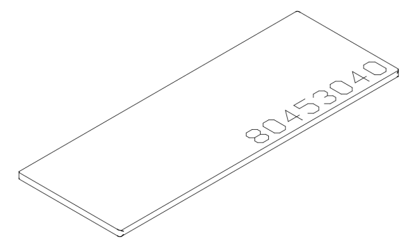 [80453040] Підкладка під скло 100x37x2 мм Aluprof