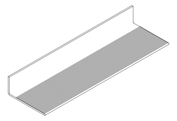 [80124195] Кутник 45x19x150 мм Aluprof