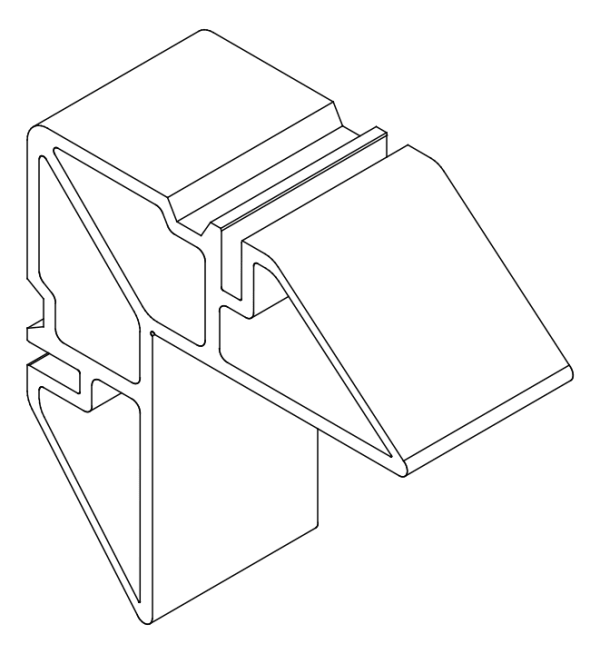 [80124259] Кутник 30,9x41 мм Aluprof