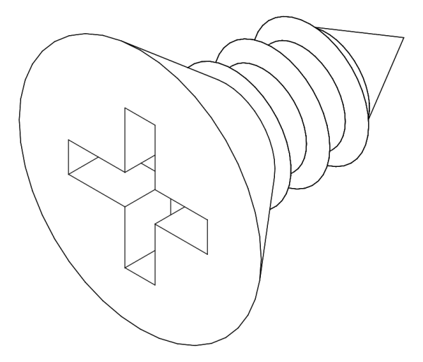 [87222402] Болт 4,2x9,5 мм Aluprof
