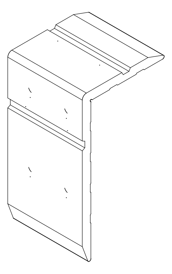 [80124305] Кутник 91x100x180 мм Aluprof