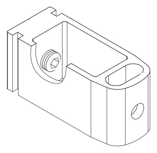 [80122211] З'єднувач з гвинтом (80122106 + 80372710) Aluprof