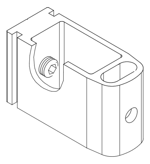 [80122212] З'єднувач з гвинтом (80122107 + 80372710) Aluprof