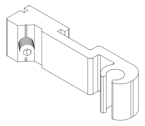 [80122220] З'єднувач з гвинтом (80122141 + 80372507) Aluprof