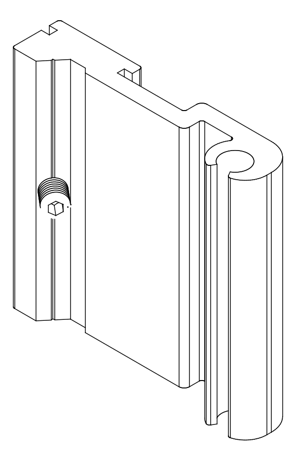 [80122224] З'єднувач з гвинтом (80122108 + 80372507) Aluprof