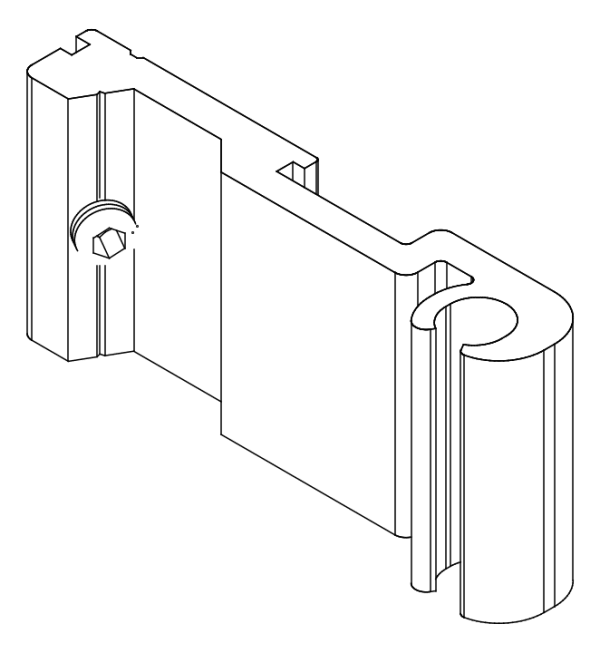 [80122241] З'єднувач с гвинтом (80122231 + 80372507) Aluprof