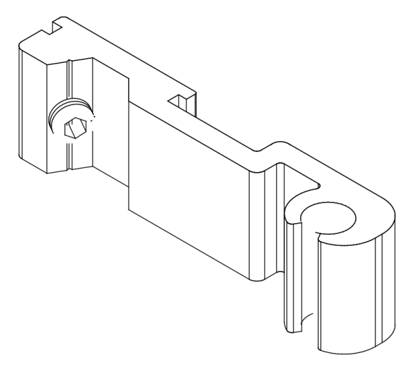 [80122270] З'єднувач з гвинтом (80122155 + 80372507) Aluprof