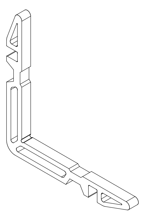[80124400] Кутник 8,9x5,2 мм Aluprof