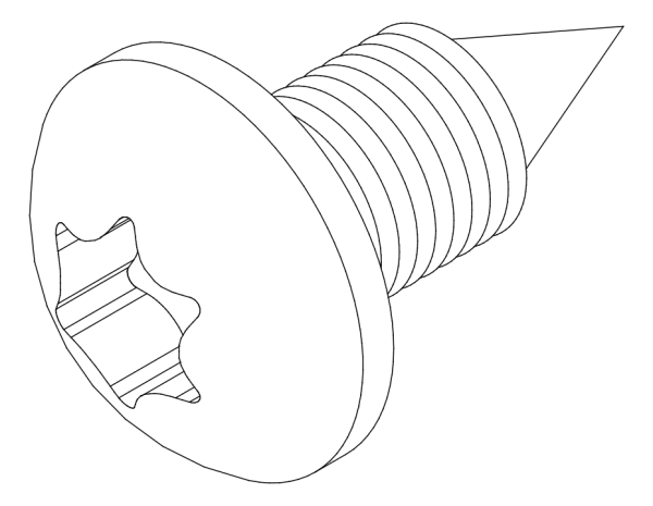 [80371365] Болт 5,5x13 мм Aluprof