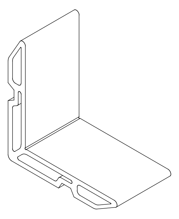 [80124335] Кутник 11,9x37 мм Aluprof