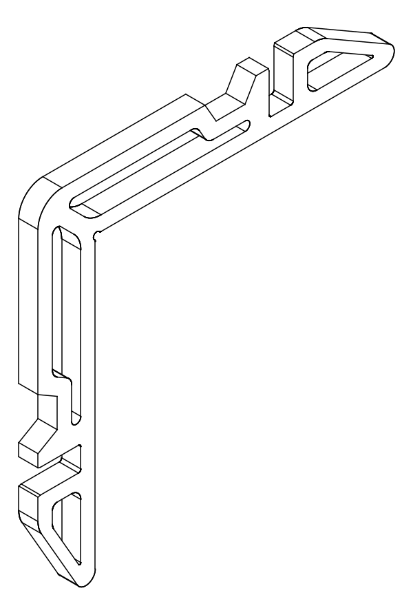 [80124338] Кутник 11,9x4 мм Aluprof