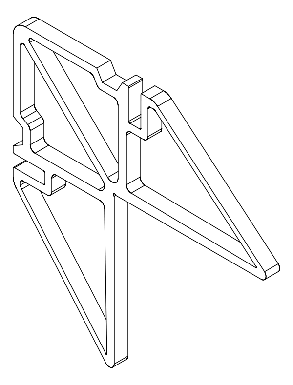 [80124352] Кутник 41,9x5,7 мм Aluprof