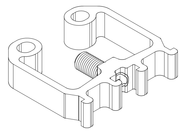[80122320] З'єднувач з гвинтом (80122310 + 80372710) Aluprof