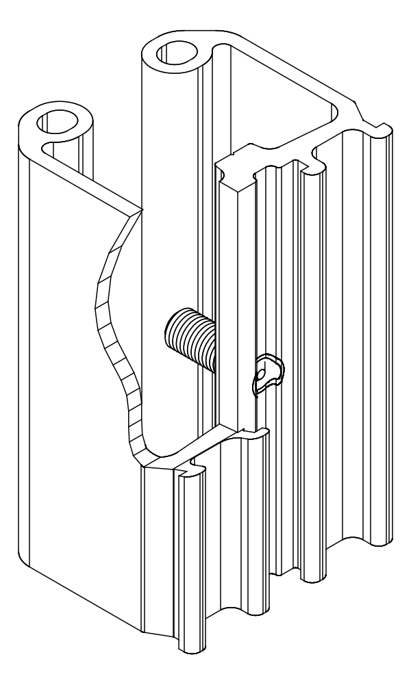 [80122324] З'єднувач з гвинтом (80122314 + 80372710) Aluprof
