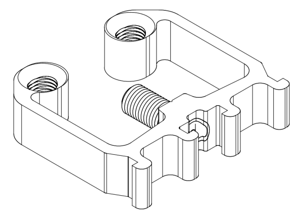[80122325] З'єднувач з гвинтом (80122315 + 80372710) Aluprof