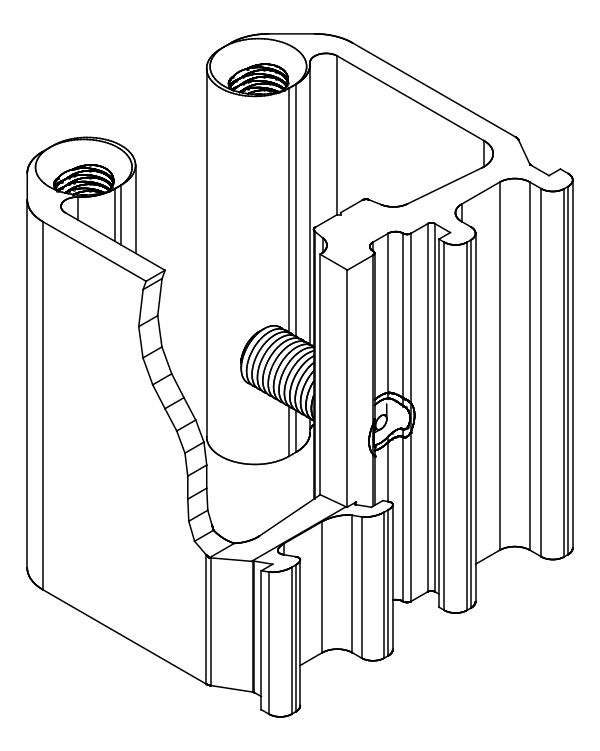 [80122328] З'єднувач з гвинтом (80122318 + 80372710) Aluprof