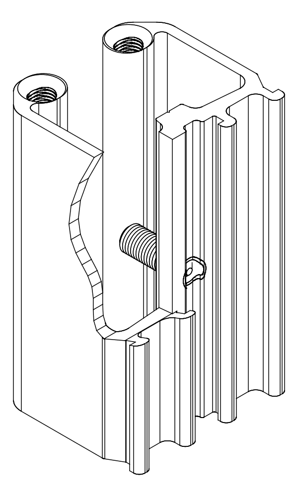 [80122329] З'єднувач з гвинтом (80122319 + 80372710) Aluprof