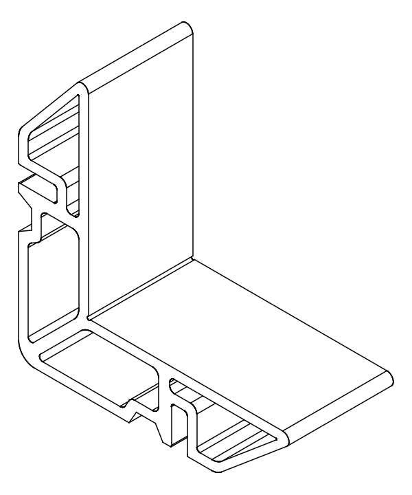 [80125202] Кутник 21,9x32,8 мм Aluprof