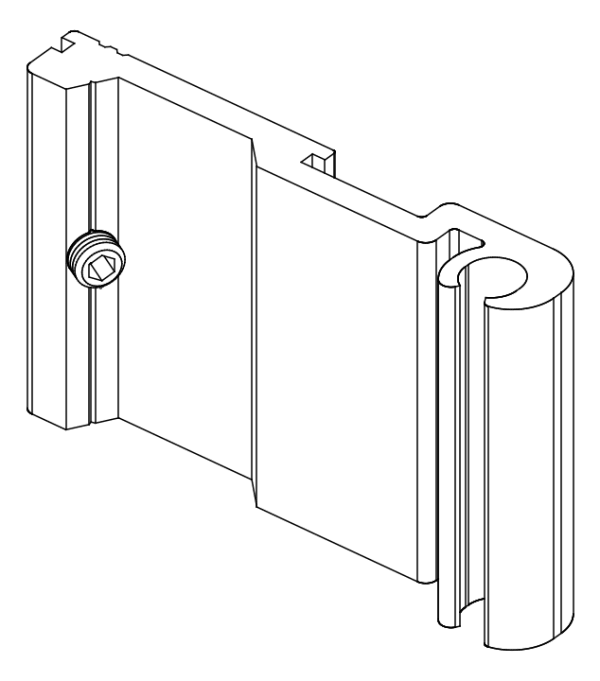 [80199942] З'єднувач з гвинтом (80199932 + 80372507) Aluprof