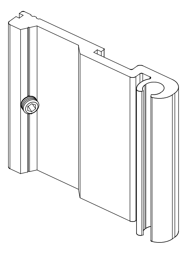 [80199943] З'єднувач з гвинтом (80199933 + 80372507) Aluprof