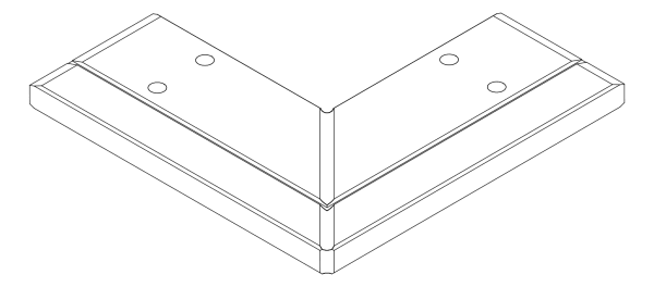 [80122330] З'єднувач 90° Aluprof