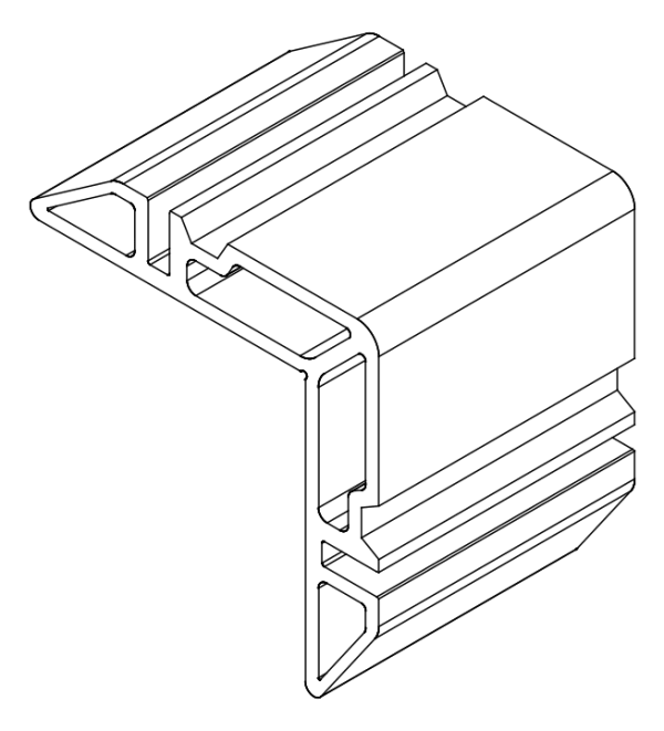 [80124511] Кутник 16,9x58,7 мм Aluprof
