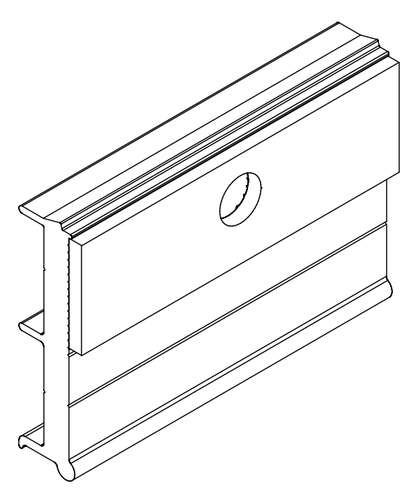 [80199899] Притиск для скла 10 мм Aluprof