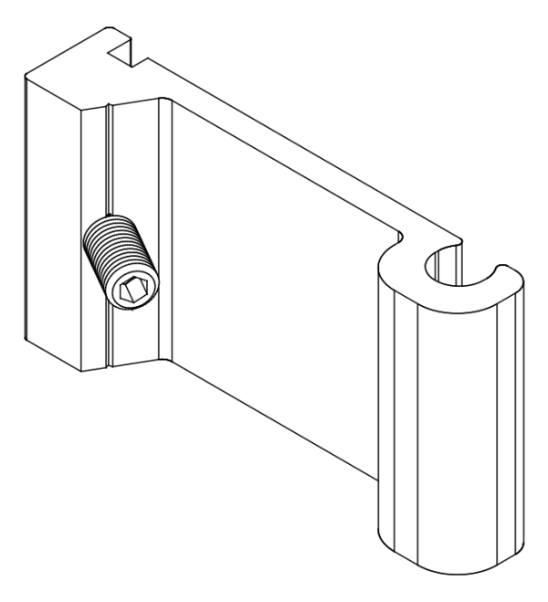 [80122365] З'єднувач з гвинтом (80122361 + 80372507) Aluprof