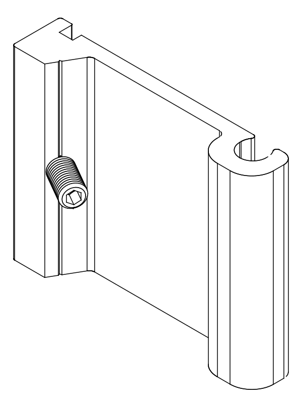 [80122367] З'єднувач з гвинтом (80122363 + 80372507) Aluprof